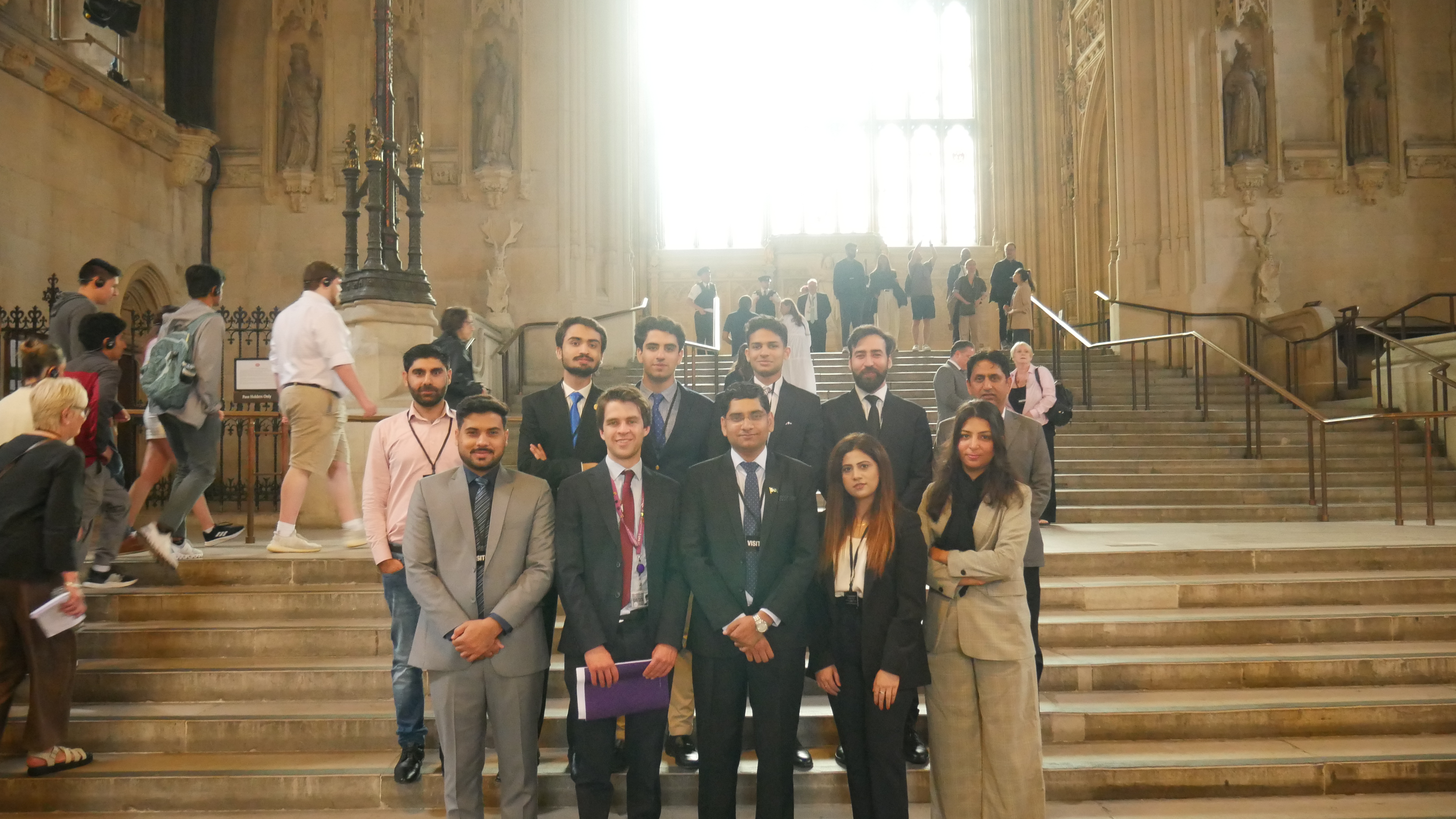 The 2023 Pakistan Youth Parliament Delegation in Westminster Hall